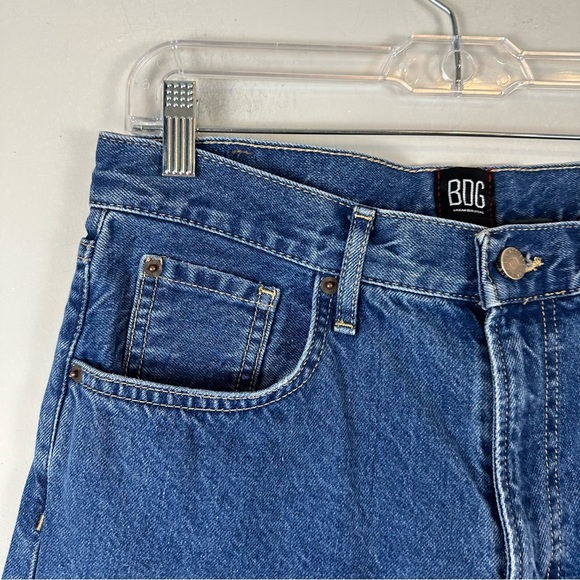 BDG Urban Outfitters | Dark Wash 90's Bootcut Jeans Raw Hem Size 30 - Picture 2 of 7
